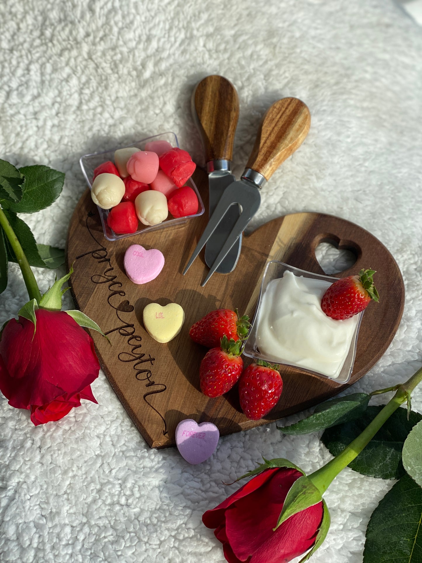 Personalized Heart Shaped Charcuterie Boards, Cheese Board, Gift for Anniversary, Engagement, Bridal Shower, Couple, Housewarming, Wedding