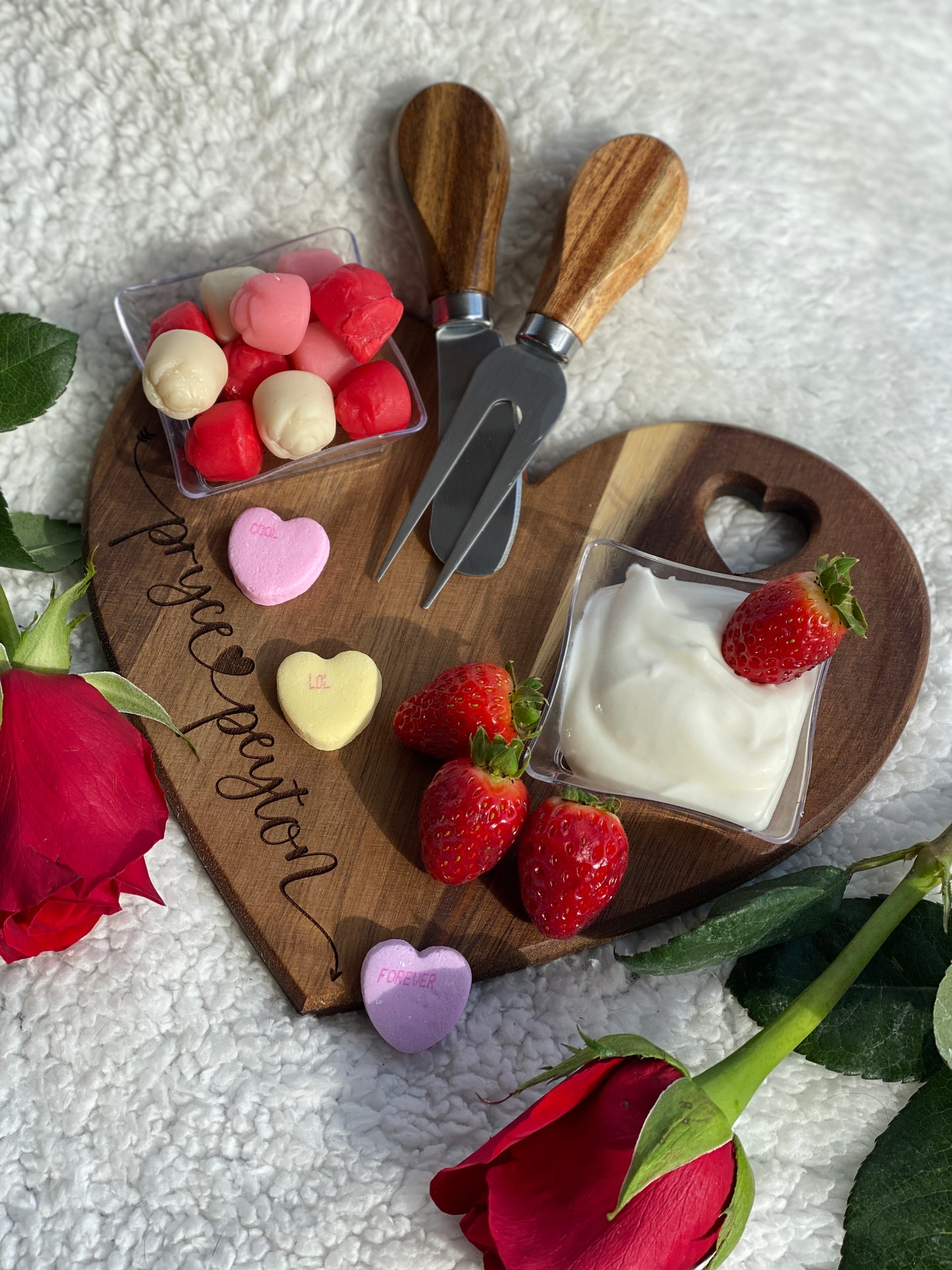 Personalized Heart Shaped Charcuterie Boards, Cheese Board, Gift for Anniversary, Engagement, Bridal Shower, Couple, Housewarming, Wedding