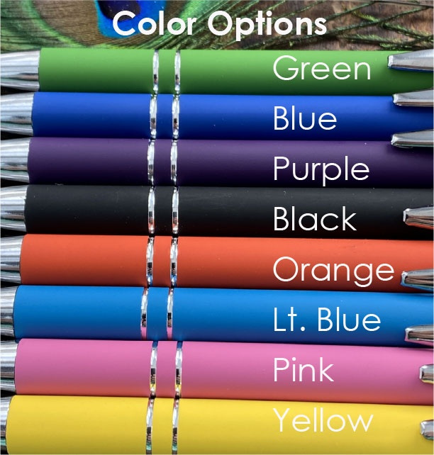 A Set of 2 Personalized Pens with Stylus, Custom Laser Engraved Pen, Pens for your Business, Custom Work Friend Gift, Office, Back to School