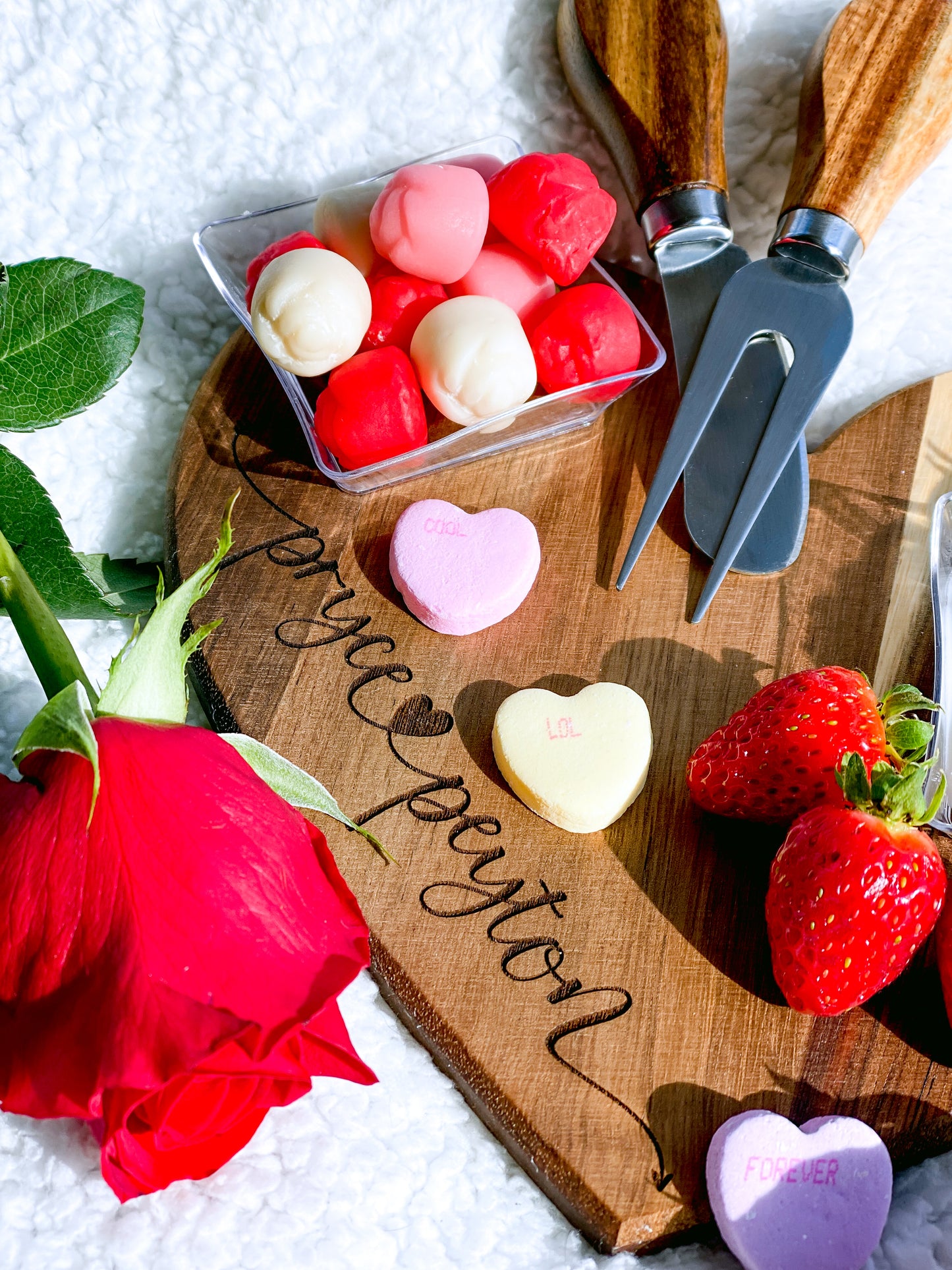 Personalized Heart Shaped Charcuterie Boards, Cheese Board, Gift for Anniversary, Engagement, Bridal Shower, Couple, Housewarming, Wedding