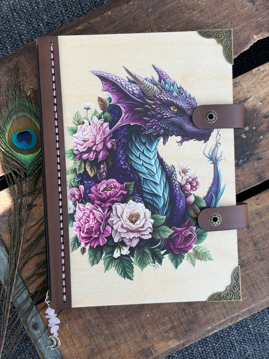 Your Vision, Handcrafted: Fully Custom Wood & Leather Refillable Journal