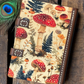 Mushroom Wood & Leather A5 Journal: Refillable Sketchbook/Journal