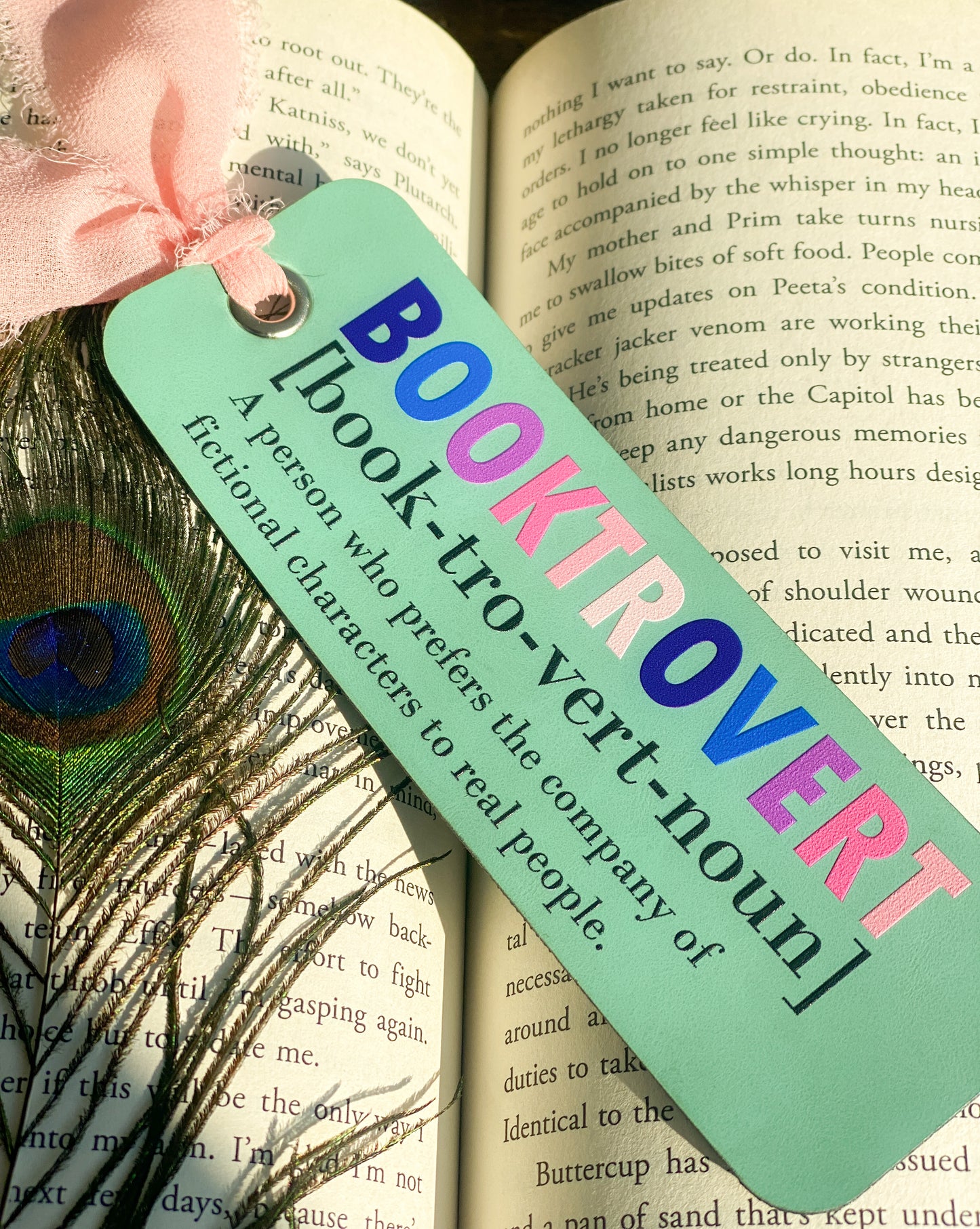Booktrovert Leatherette Bookmark: Funny Reader Gift for Book Lovers