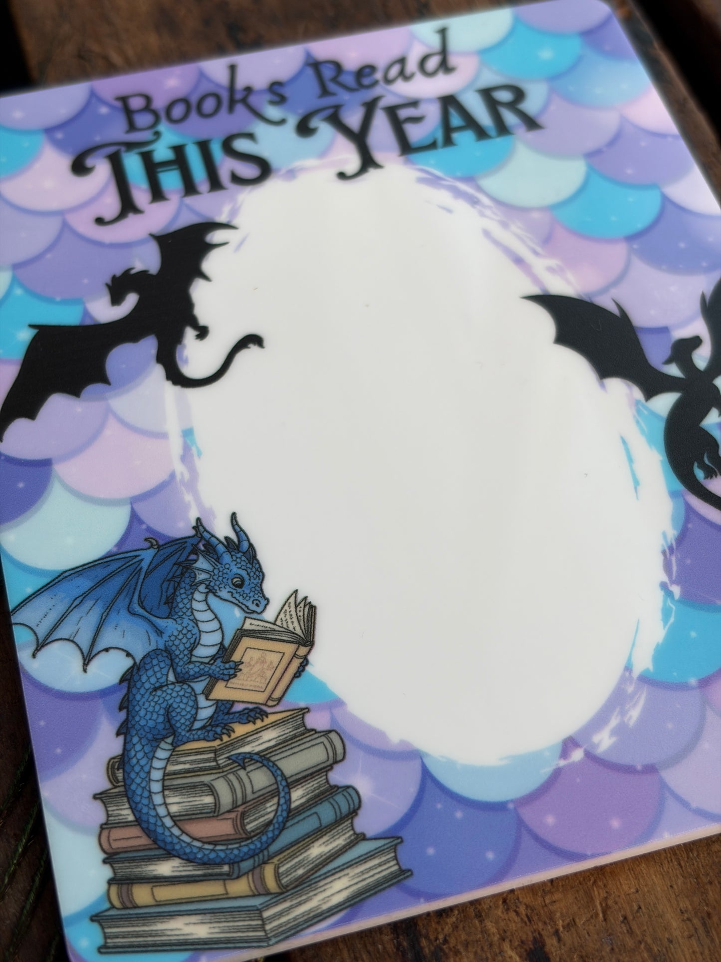 Dragon Fantasy Dry Erase Magnetic Book Tracker – 4"x5"