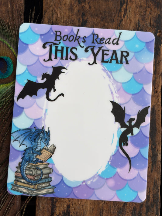 Dragon Fantasy Dry Erase Magnetic Book Tracker – 4"x5"