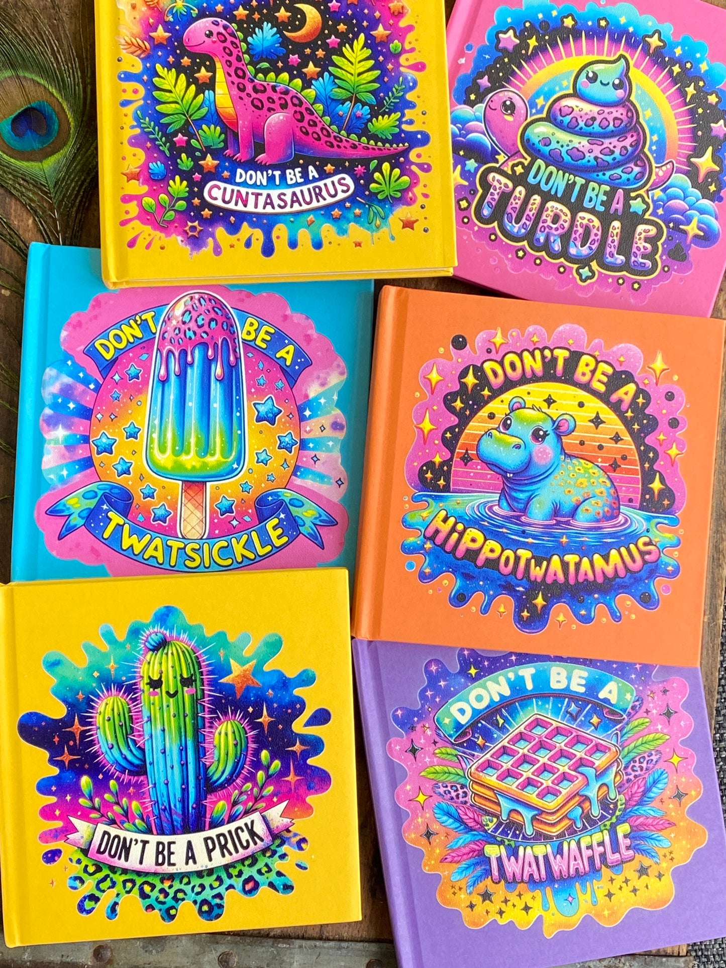 Funny Adult Sticker Book Journal: 80s Nostalgic Swear Word Notebook