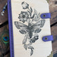 Pick Your Design Custom Wood and Leather Small Travel Journal - Refillable Botanical Grimoire – Handmade Artisan Stationery