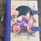 Amethyst Crystal Ball & Roses Refillable Wood and Leather Journal