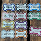 Dog Tags Engraved for Pets, Personalized Dog Tag with Name & Text, Dog Collar Custom Glitter Dog Name Tag, Bone Shaped ID Tag for Puppy Pets