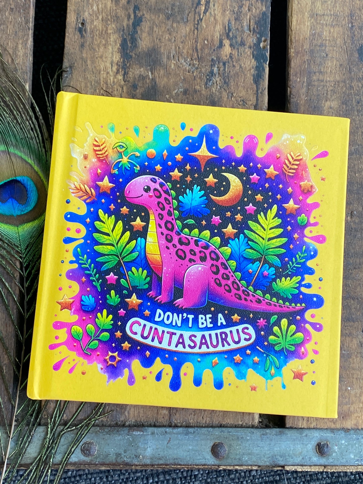 Funny Adult Sticker Book Journal: 80s Nostalgic Swear Word Notebook