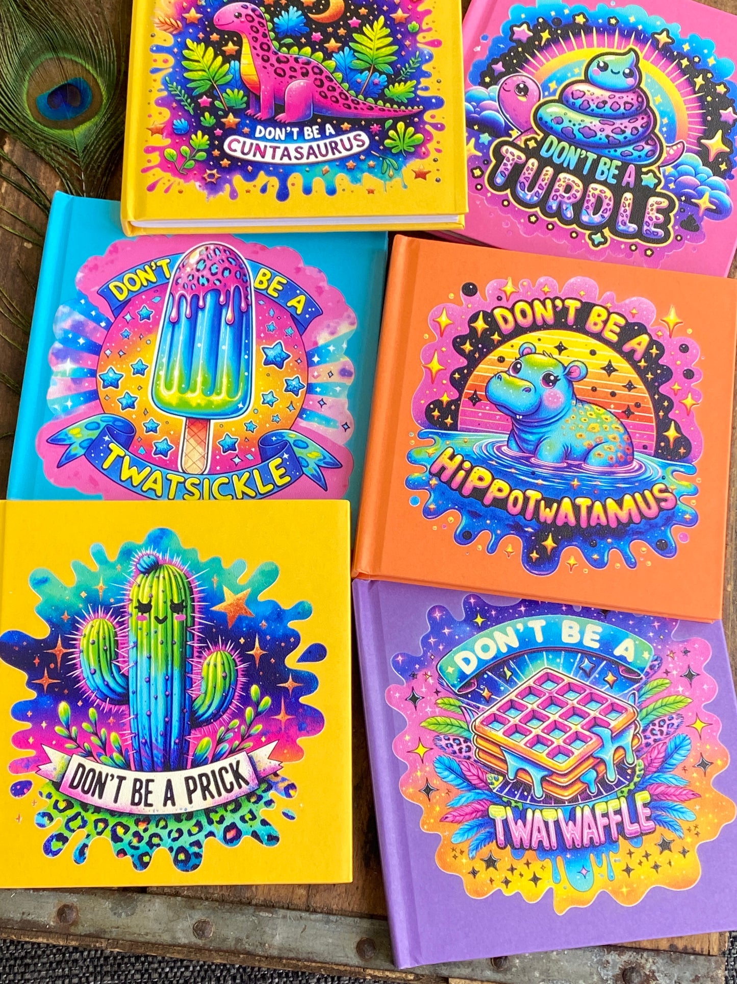 Funny Adult Sticker Book Journal: 80s Nostalgic Swear Word Notebook