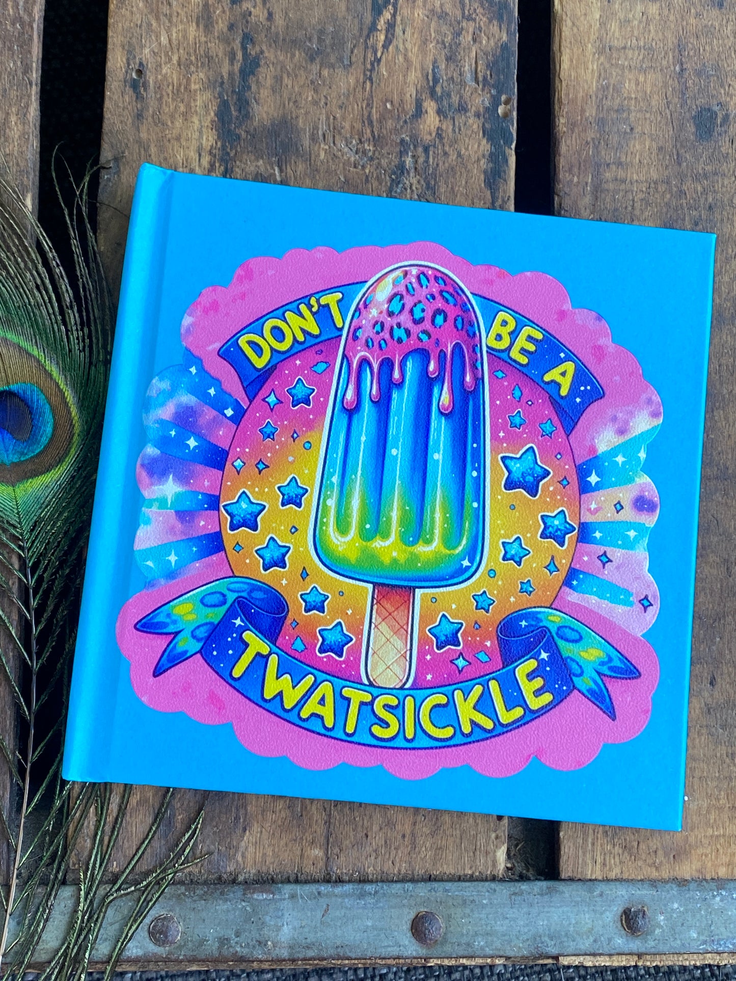 Funny Adult Sticker Book Journal: 80s Nostalgic Swear Word Notebook