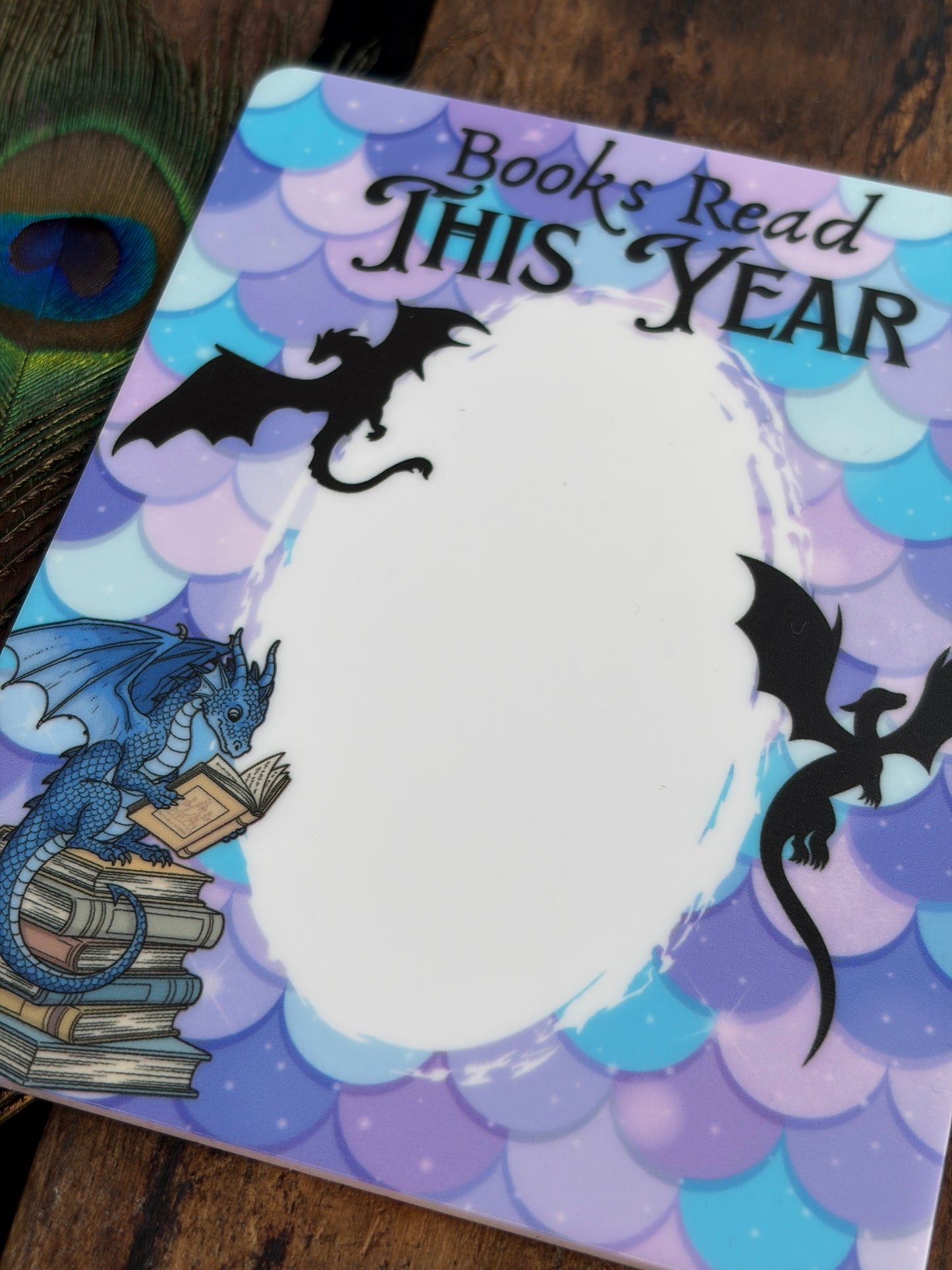 Dragon Fantasy Dry Erase Magnetic Book Tracker – 4"x5"