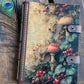 Wooden Notebook, Mushroom Journal, Leather Journal, Sketchbook, Enchanted Forest, Gift for Her, Whimsical Art, Nature Notebook, Fantasy