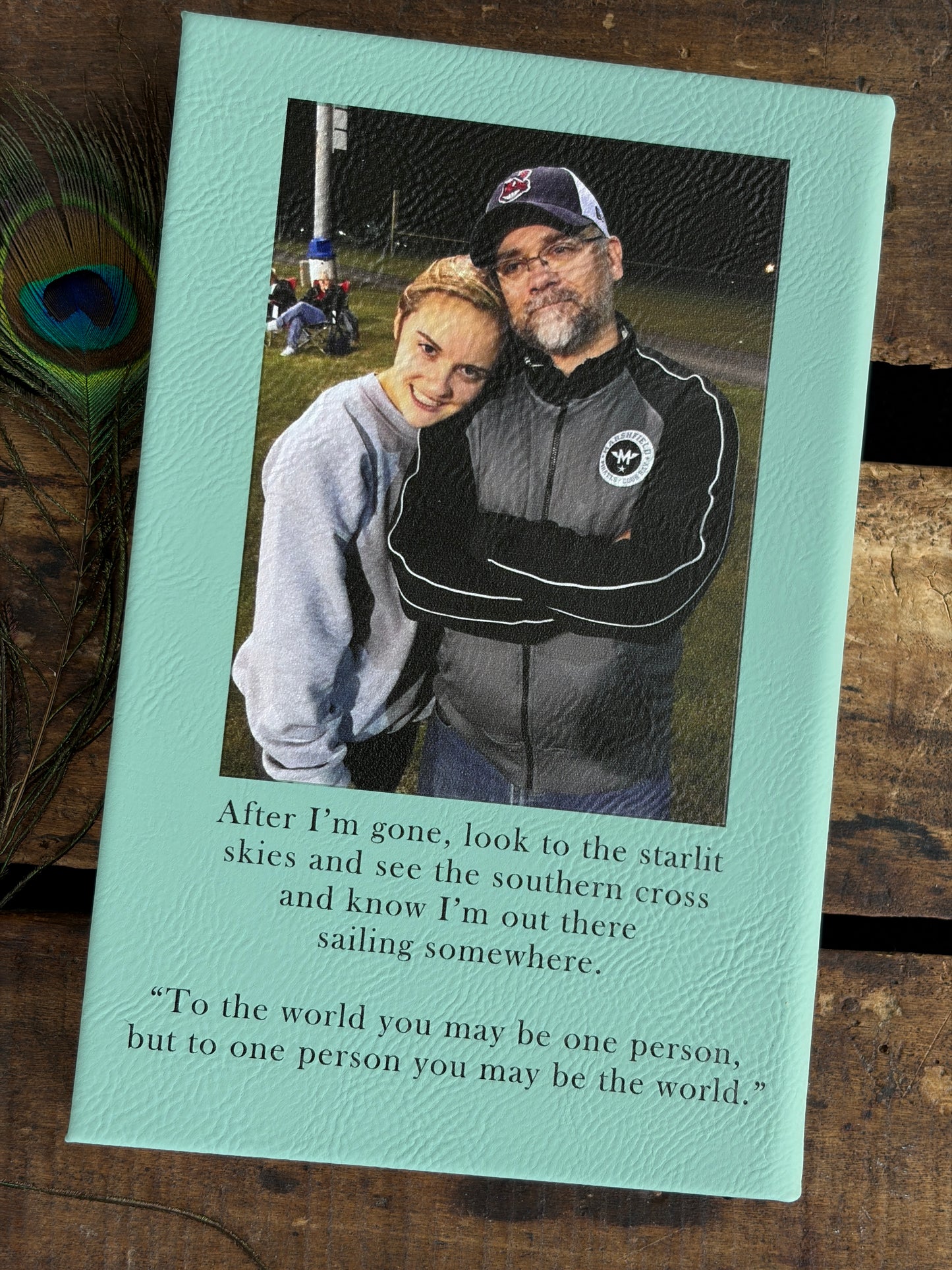 All The Things I Wish I Could Tell You - Personalized Photo Memorial Journal – Custom "Letters to my ..." Keepsake