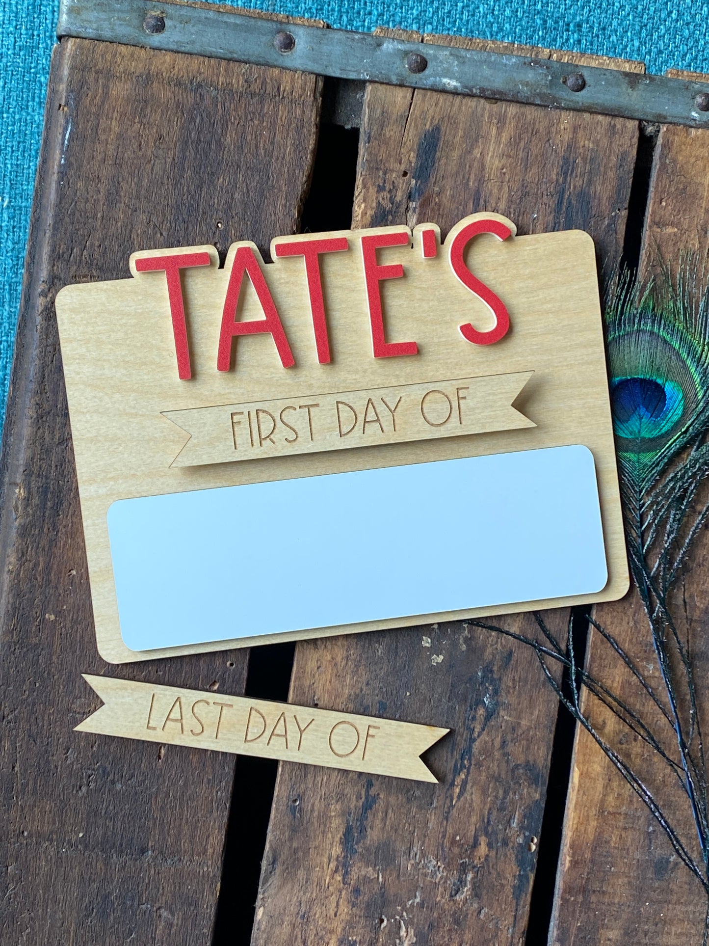 Personalized First Day of School Sign, Back to School Photo Prop, Custom Dry Erase Board, Milestone Boards, First and Last Day Sign