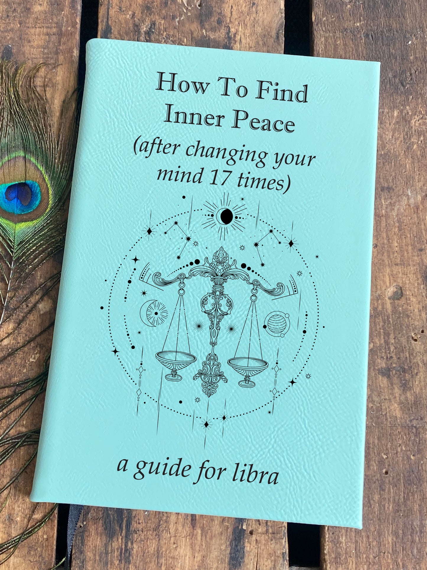 Zodiac Journal: Personalized Leatherette Notebook for Astrology Lovers