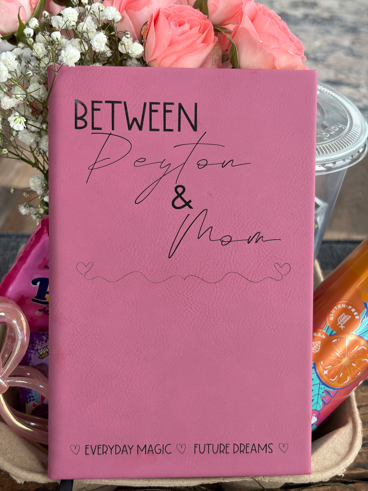 Personalized Mother Daughter Letter Journal – Shared Keepsake Notebook – Custom Name Correspondence Journal for Mom and Daughter
