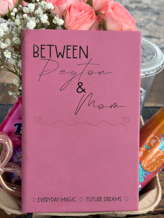 Personalized Mother Daughter Letter Journal – Shared Keepsake Notebook – Custom Name Correspondence Journal for Mom and Daughter