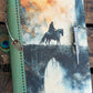 Dark Knight Refillable Journal - Wood and Leather Fantasy Notebook, RPG DND Campaign Book