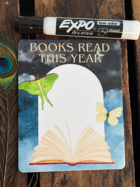 Luna Moth Dry Erase Magnetic Book Tracker – 4"x5" (Copy)