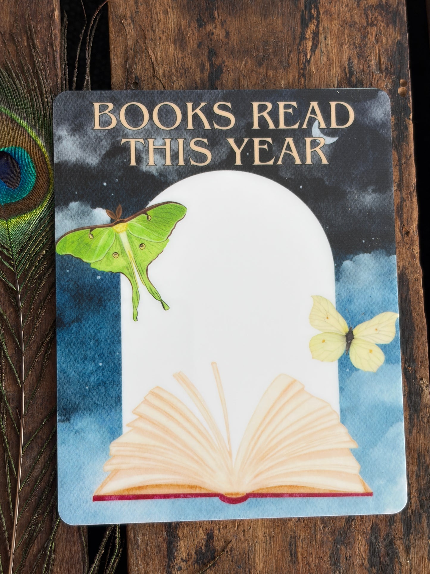 Luna Moth Dry Erase Magnetic Book Tracker – 4"x5" (Copy)