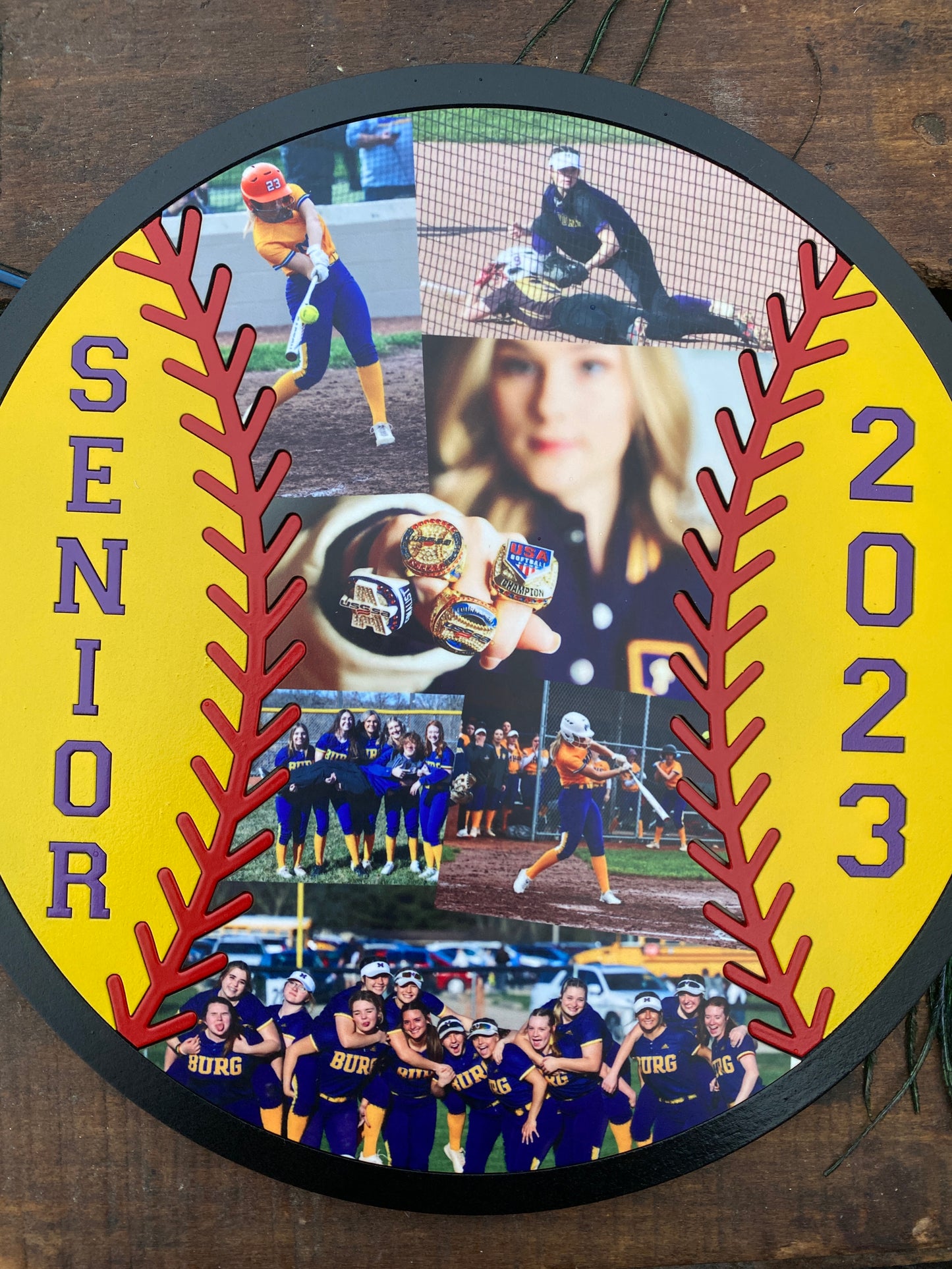 Softball Sports Signs with Pictures