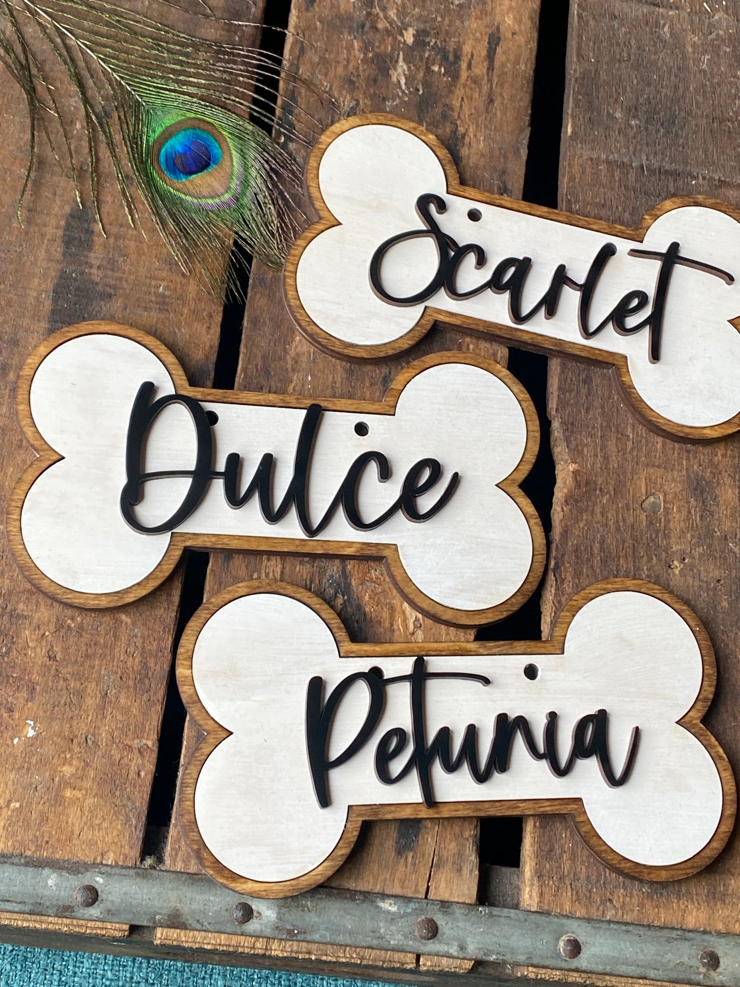 Personalized Wood Crate Sign, Personalized Pet Gift, Custom Pet Name Sign, Dog Bone Sign, Dog Kennel Name Tag, Dog Room Decor, Labels, Pet