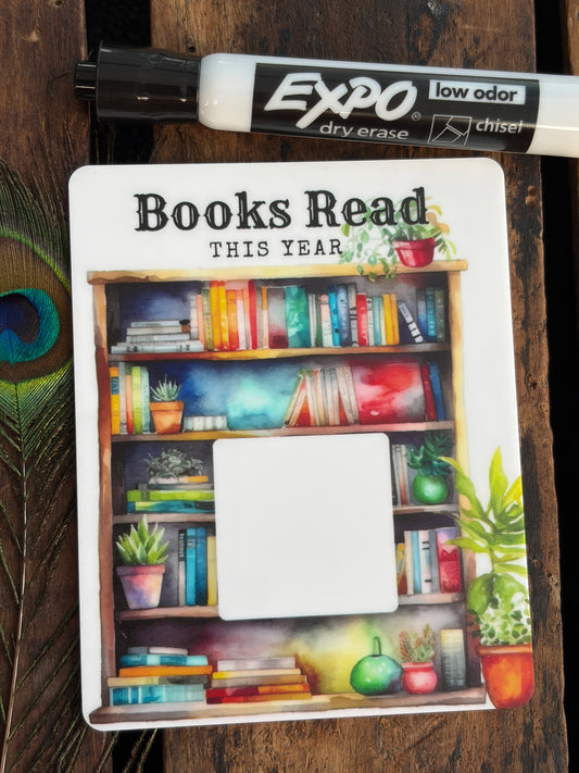 Library Dry Erase Magnetic Book Tracker – 4"x5"