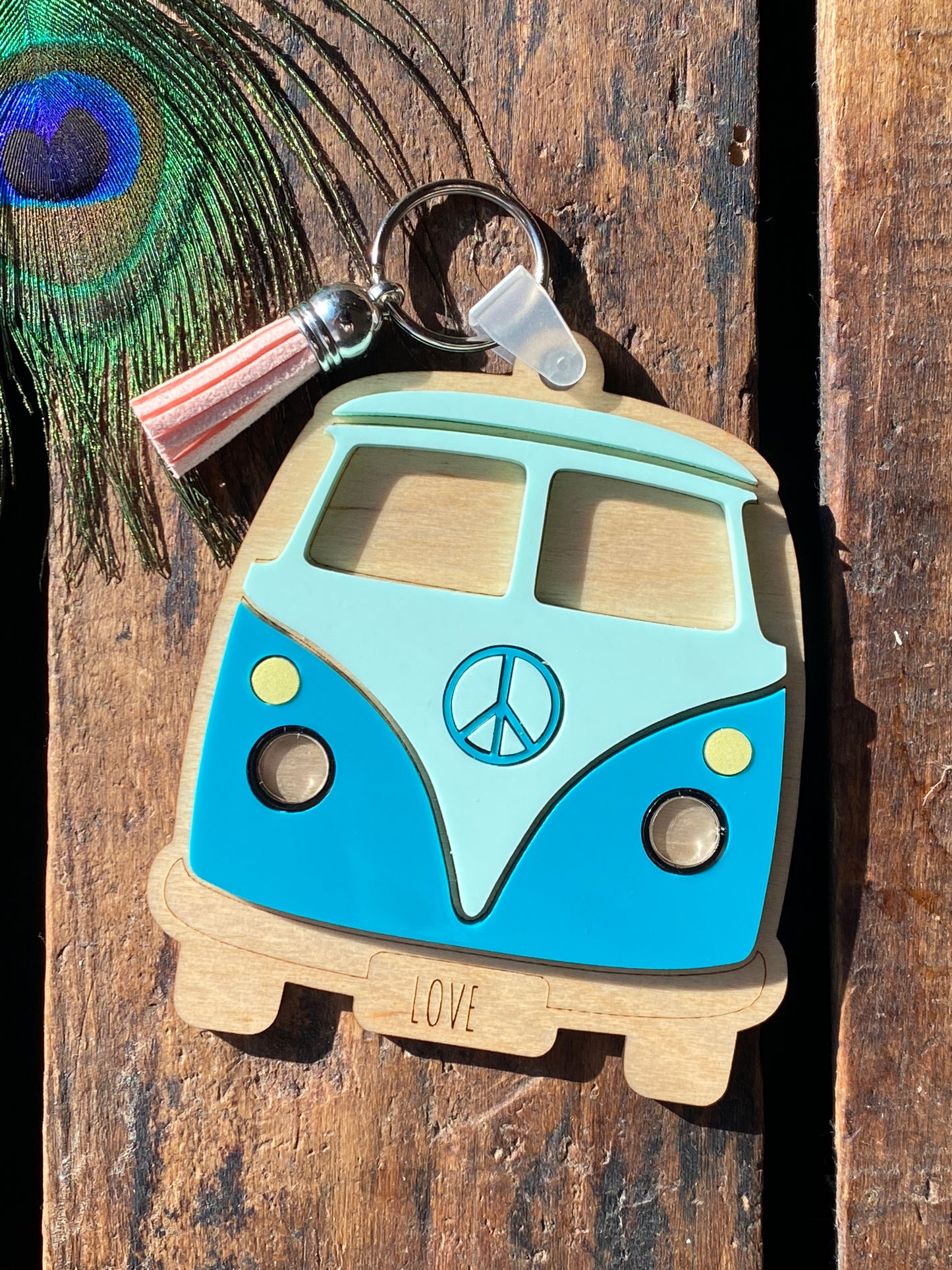 Retro Keychain, Hippy Gifts, Personalized Gift, Colorful Peace Sign Bag Tag, Groovy Backpack Tag, Retro Party Favor, Positive Energy Vibes