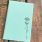 Personalized Birth Month Flower Journal: Engraved Leatherette Notebook