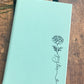 Personalized Birth Month Flower Journal: Engraved Leatherette Notebook