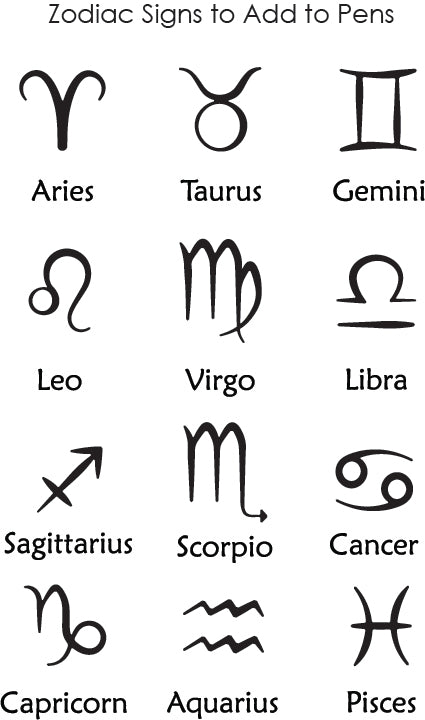 Personalized Zodiac Engraved Pen: Custom Astrology Gift for Boss