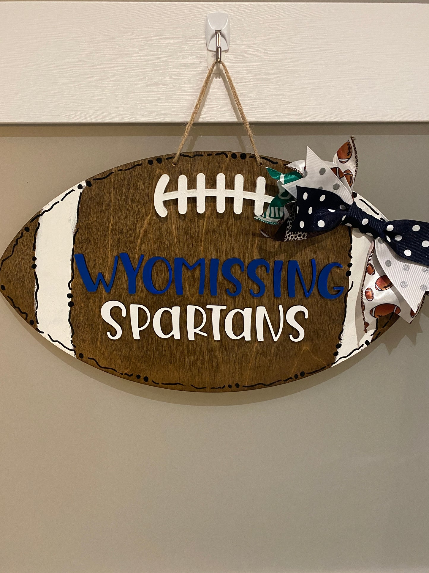 Football Door Hanger, Football Team Door Sign, High School Football, Football Team Sign, Football Season Door Sign, Customized Door Hanger