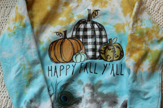 Happy Fall Y'All Crewneck Sweatshirt