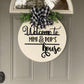 18 inch Round Welcome to Mimi & Pop's Door Sign