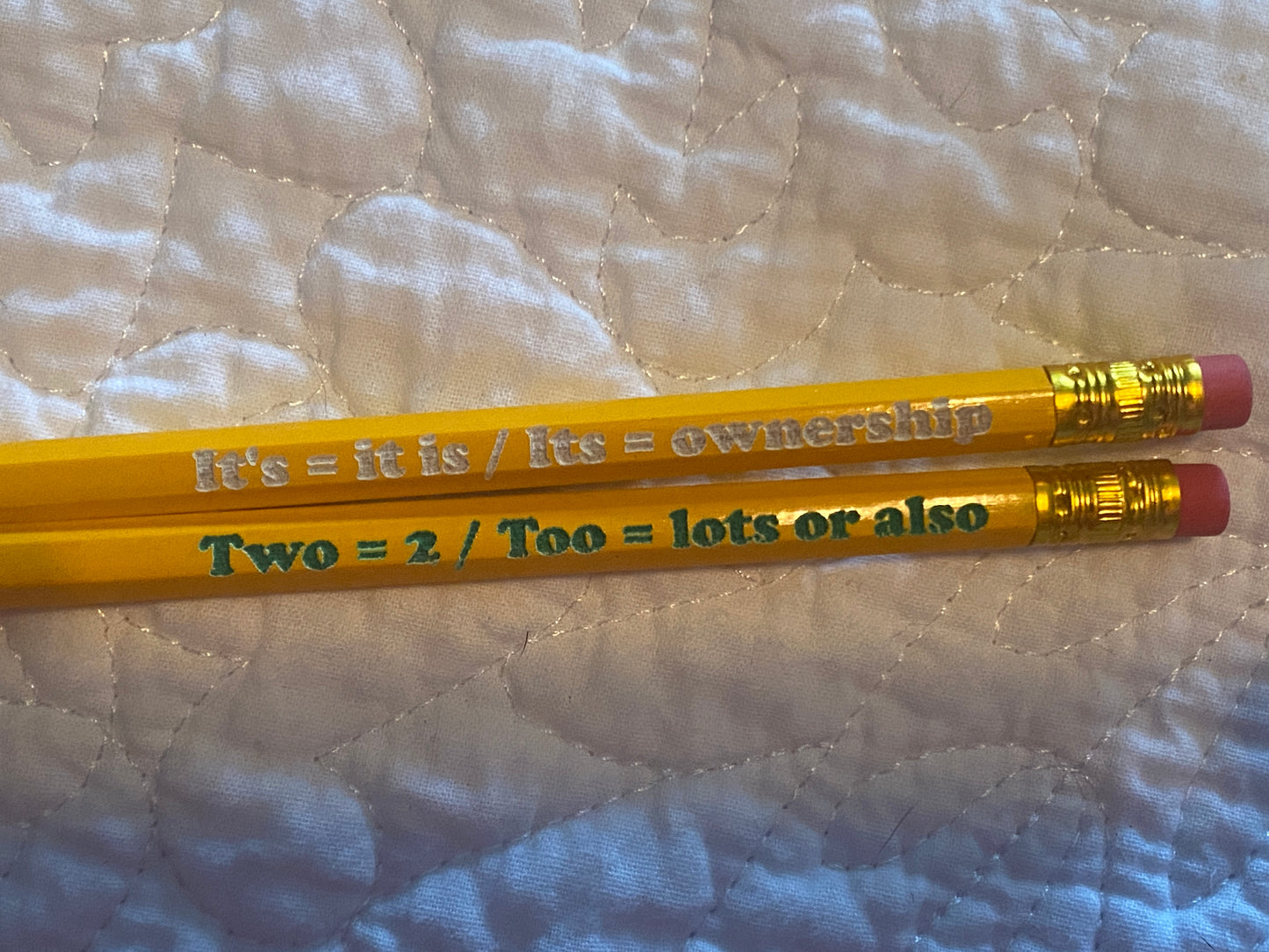 Personalized Pencils with Colored Engraving