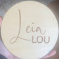 Custom Baby Announcement / Coming Soon Baby Announcement / Baby Arrival Sign / Maternity Photo Prop/ Round Wood Engraved Sign